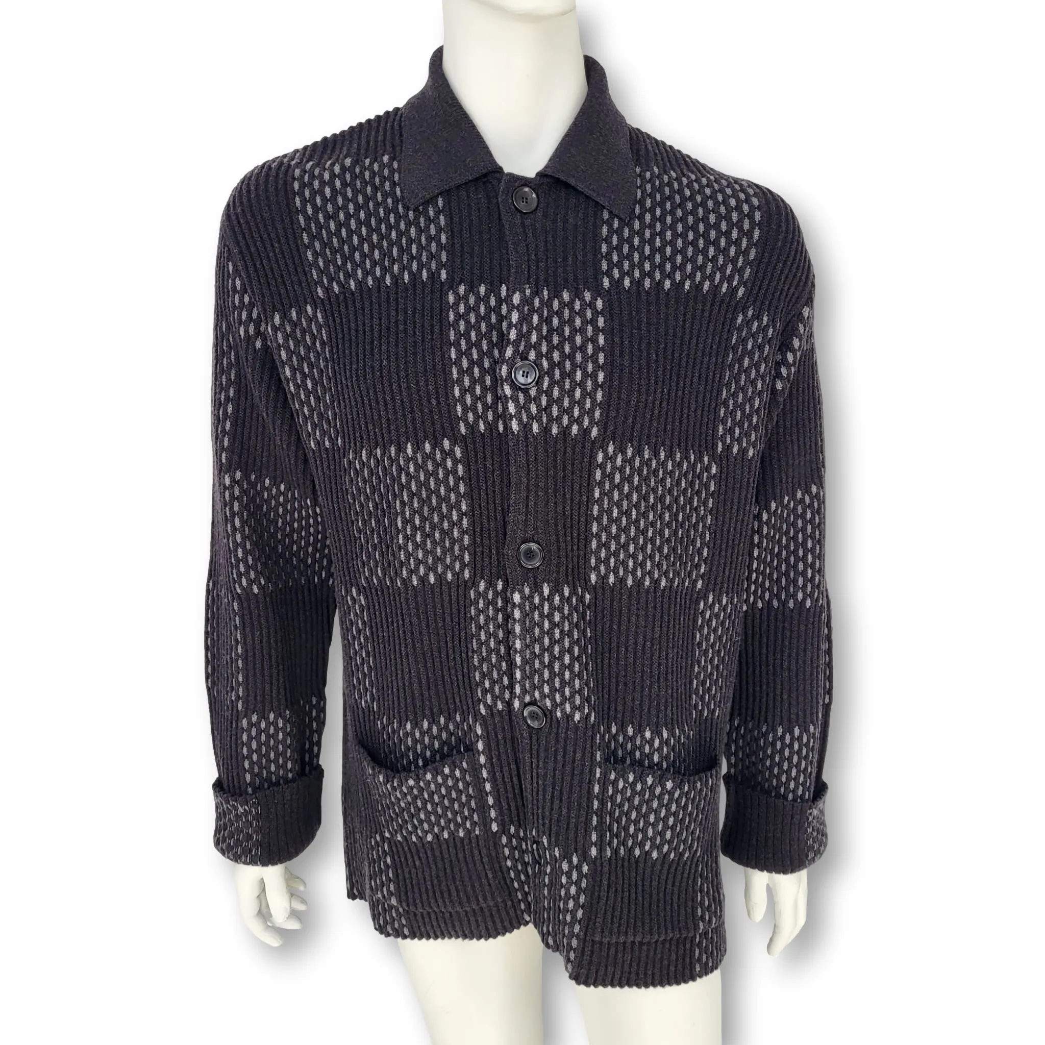 Giant Damier Rib Jacket