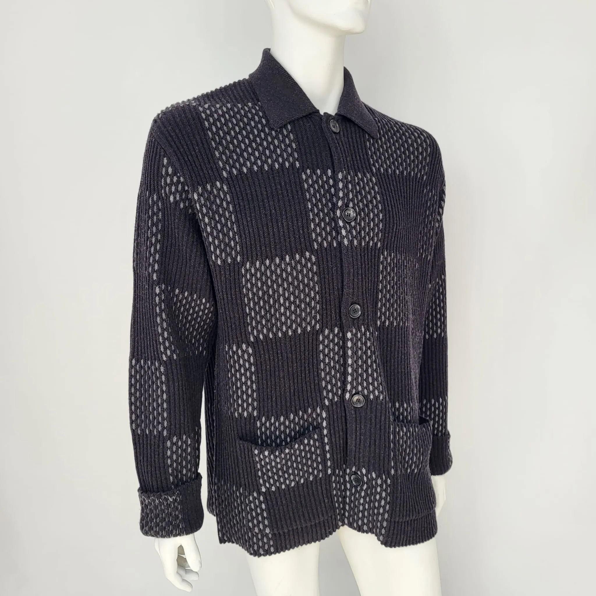 Giant Damier Rib Jacket