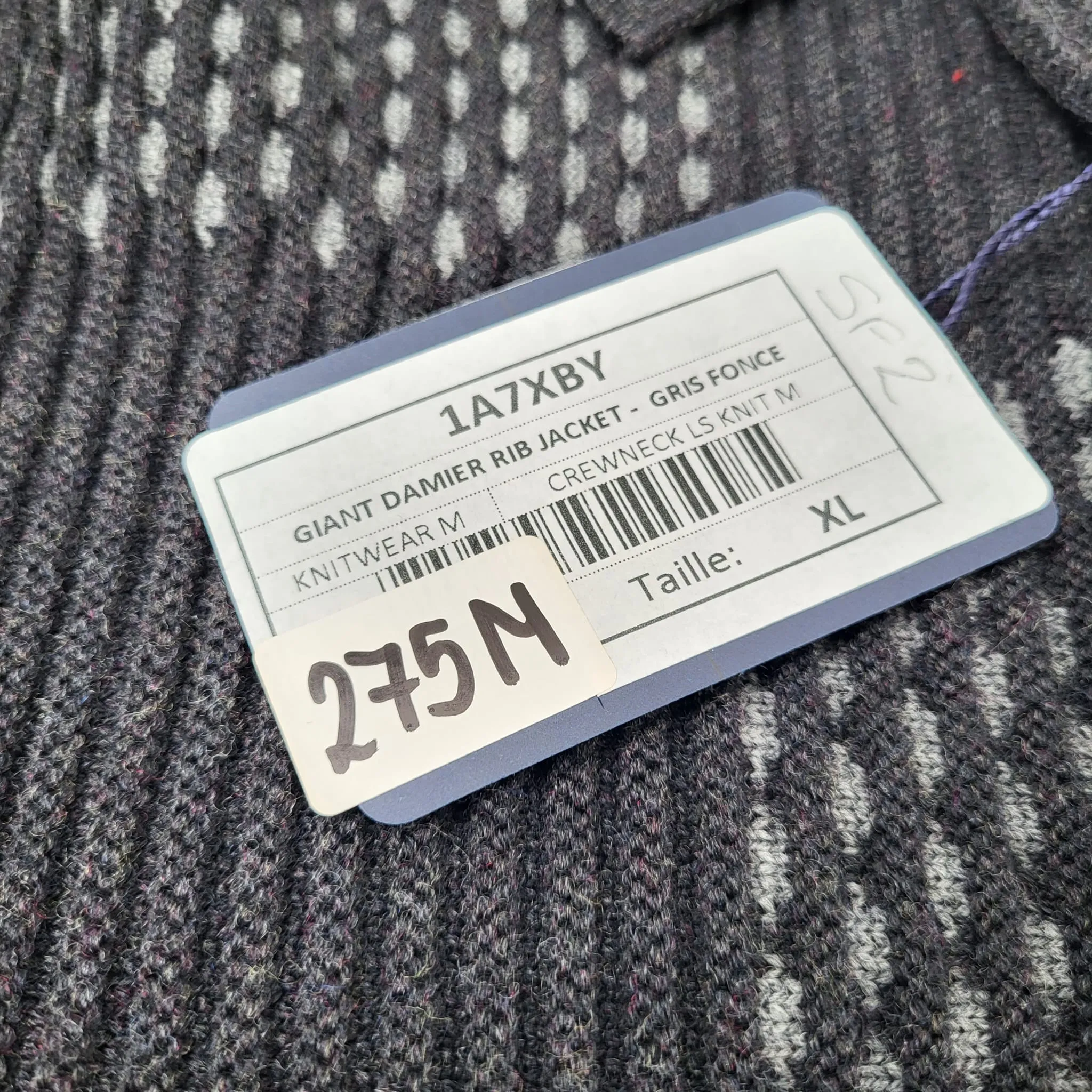 Giant Damier Rib Jacket