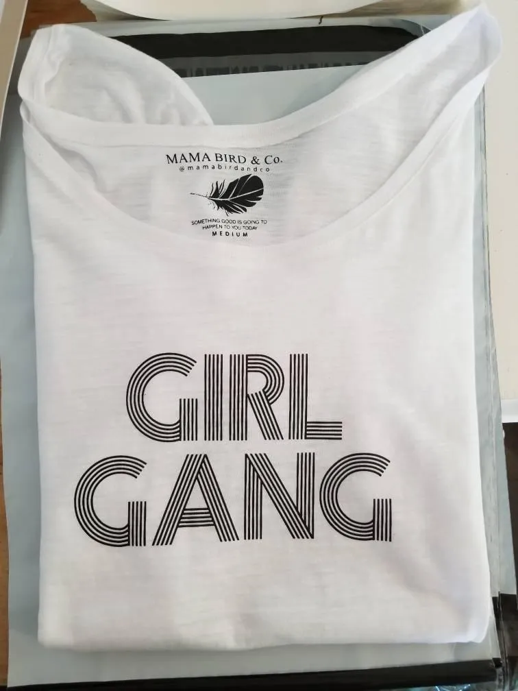 Girl Gang, Retro Font - Muscle Tank