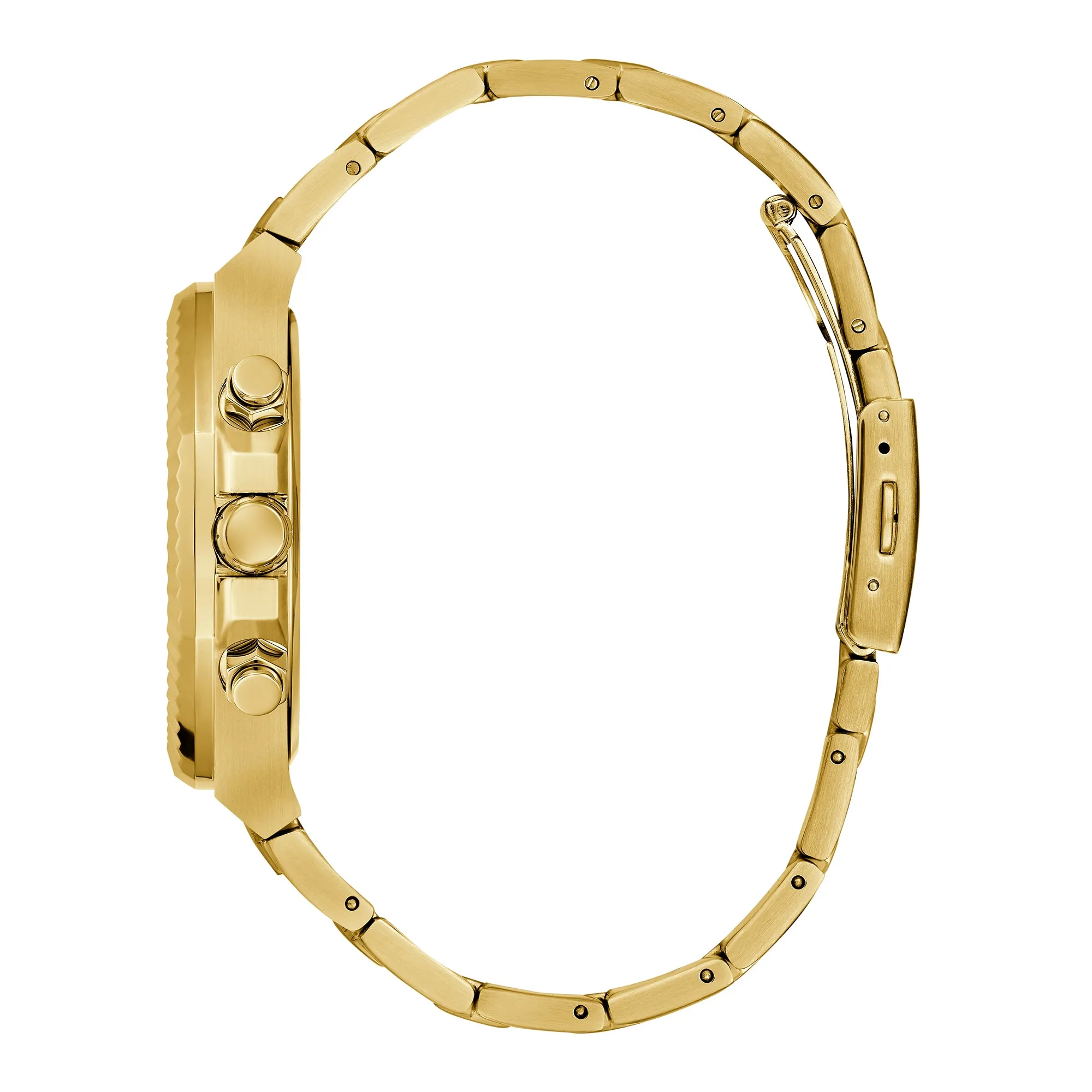 Guess Men's Watch Gold Tone Case Quartz