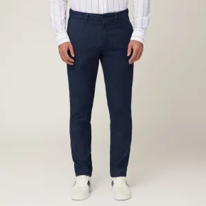 Harmont & Blaine Narrow Chino Pants - Denim Blue