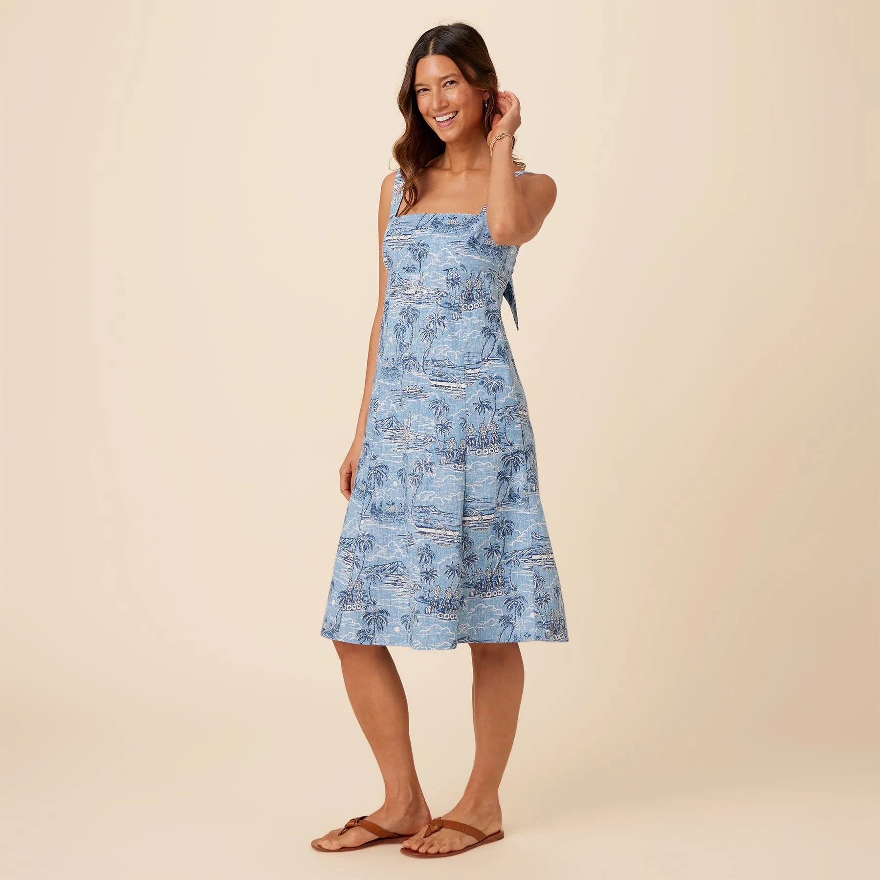 ISLAND PARADISE TIE BACK SUNDRESS