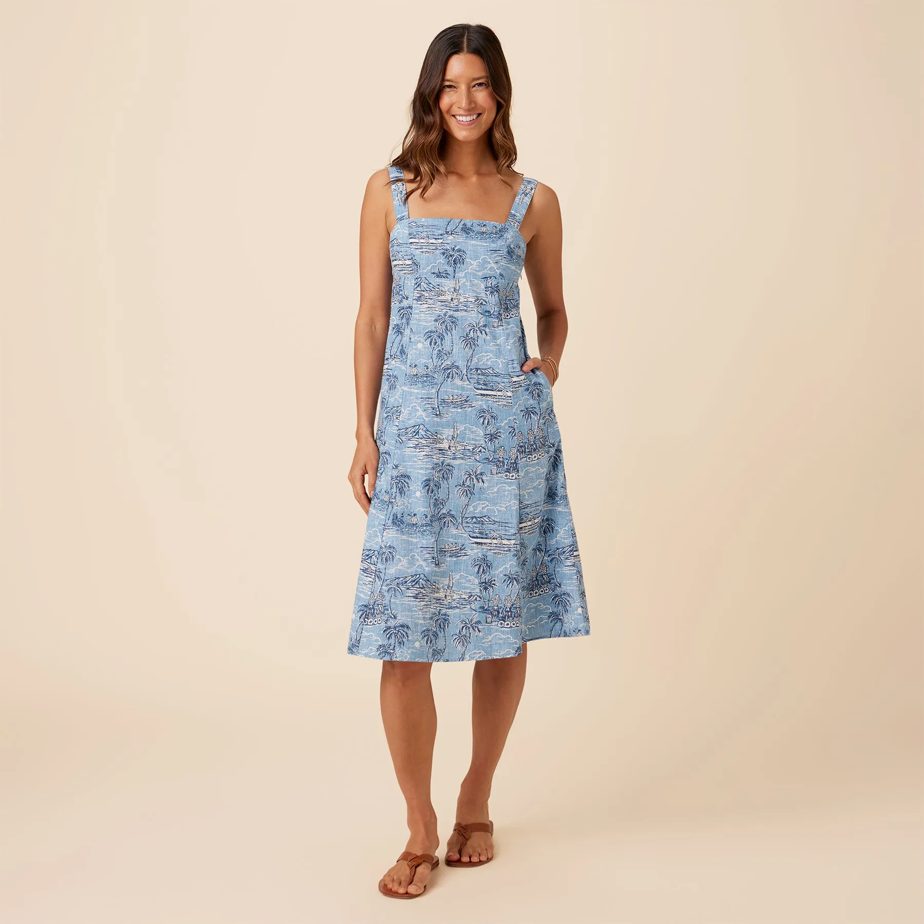 ISLAND PARADISE TIE BACK SUNDRESS