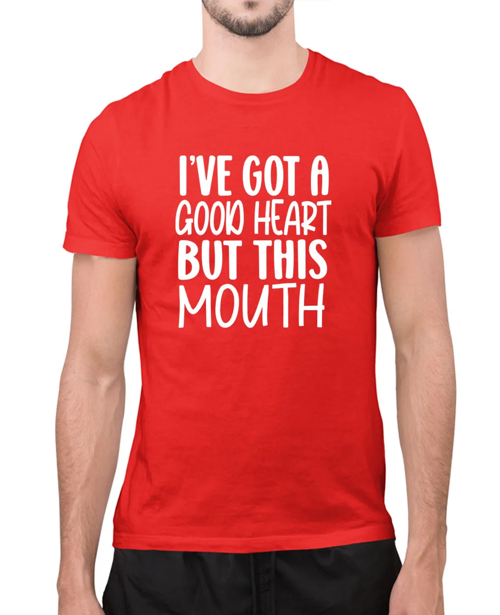 I've got a good heart but this mouth t-shirt, funny t-shirt