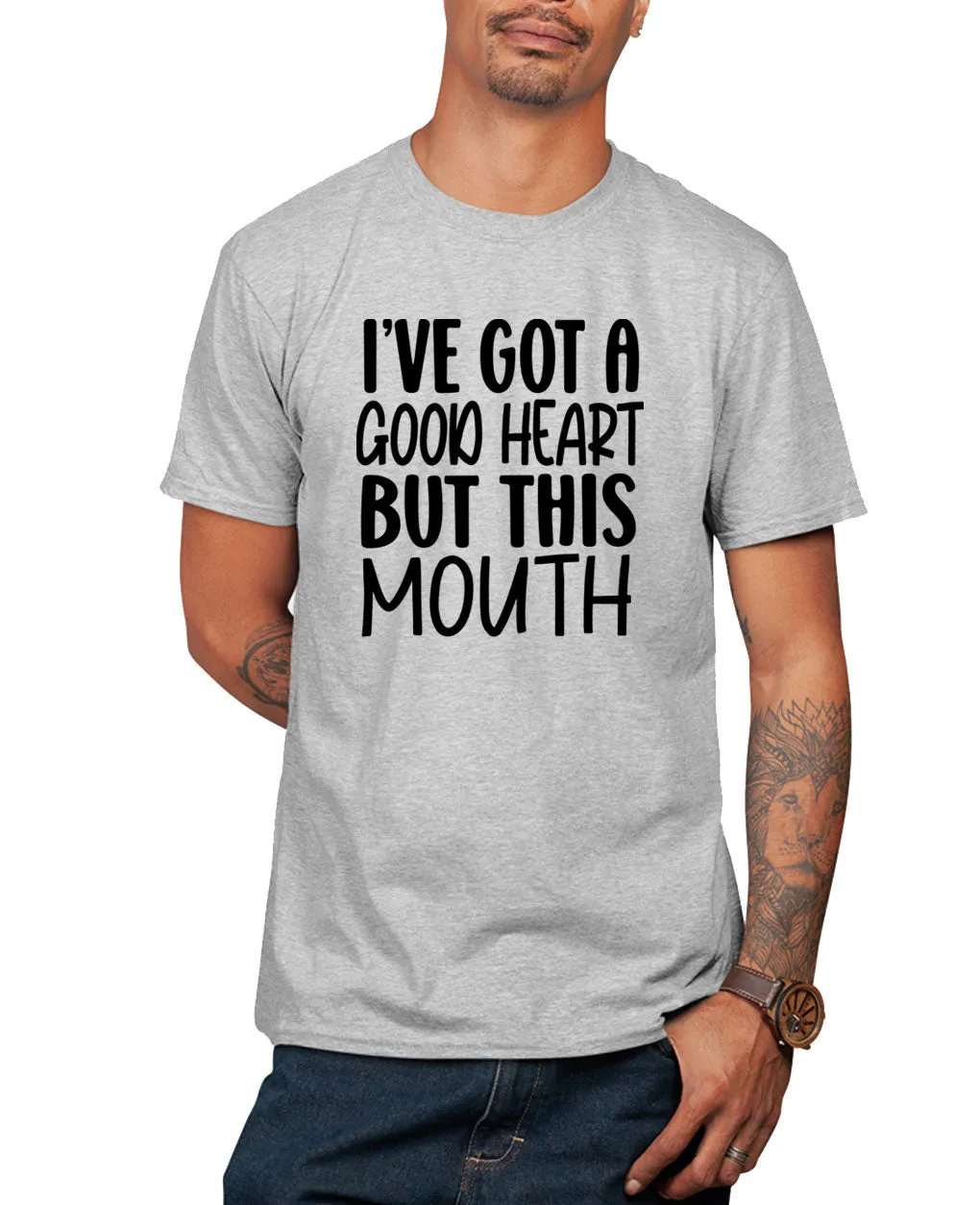 I've got a good heart but this mouth t-shirt, funny t-shirt