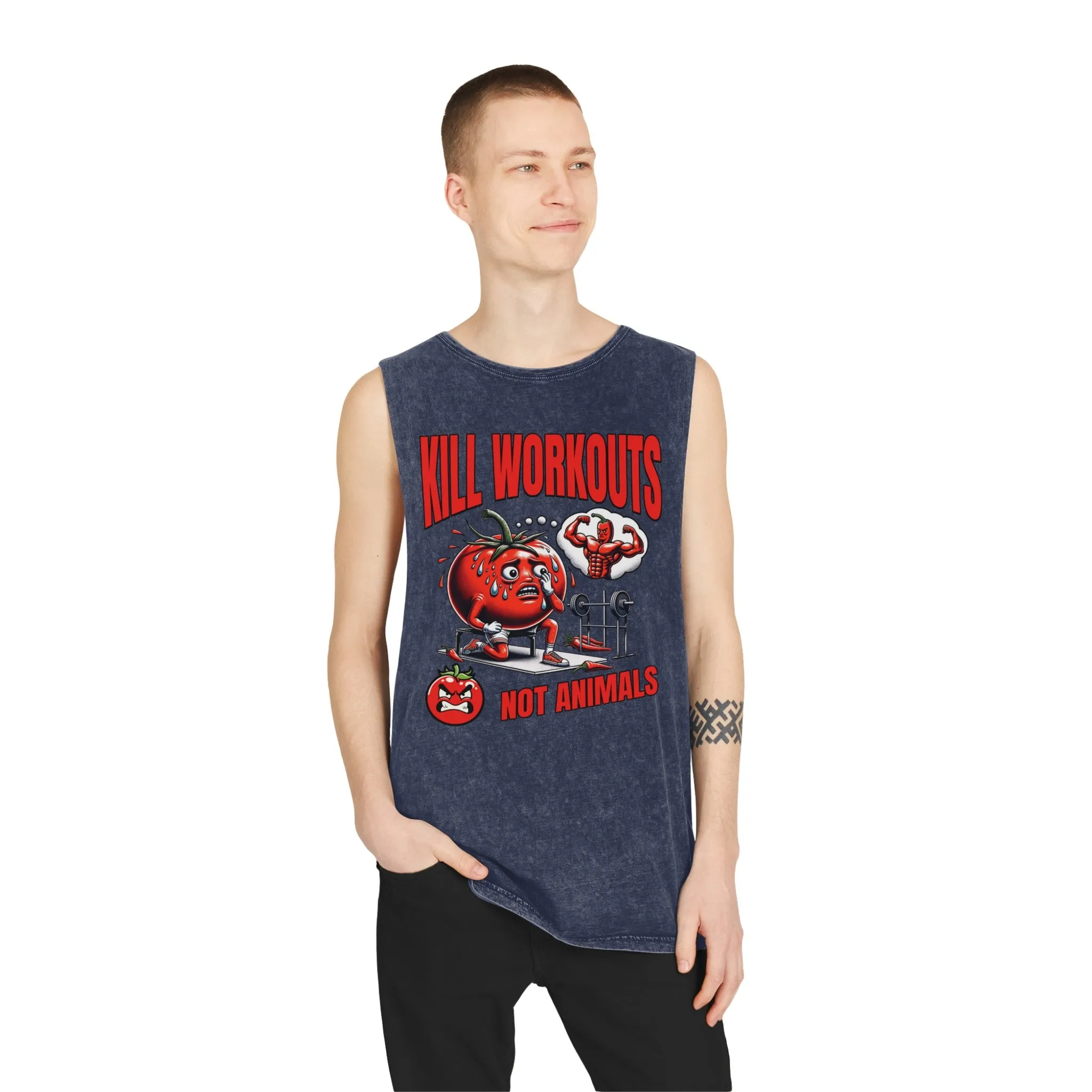 Kill Workouts - Unisex Stonewash Tank Top