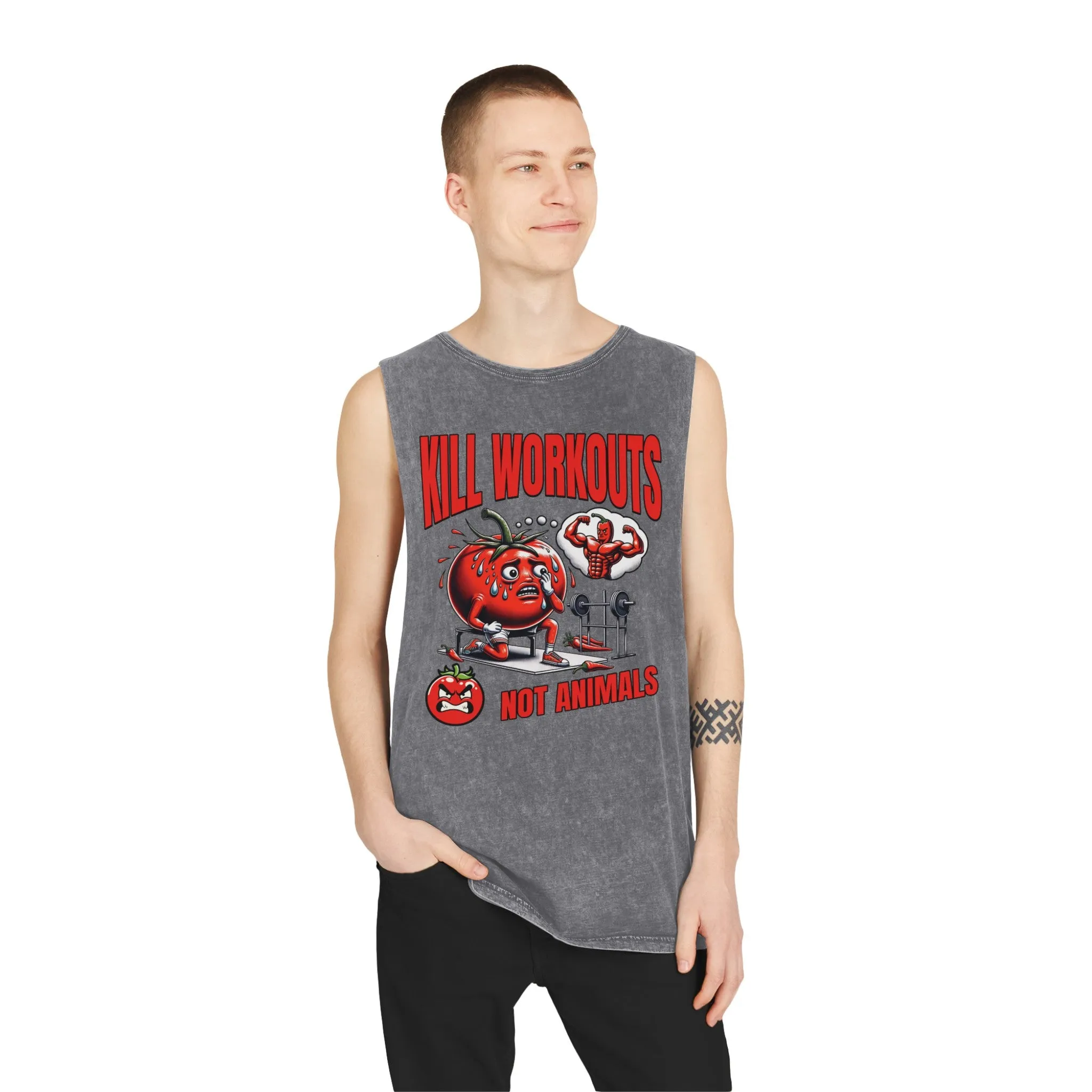 Kill Workouts - Unisex Stonewash Tank Top