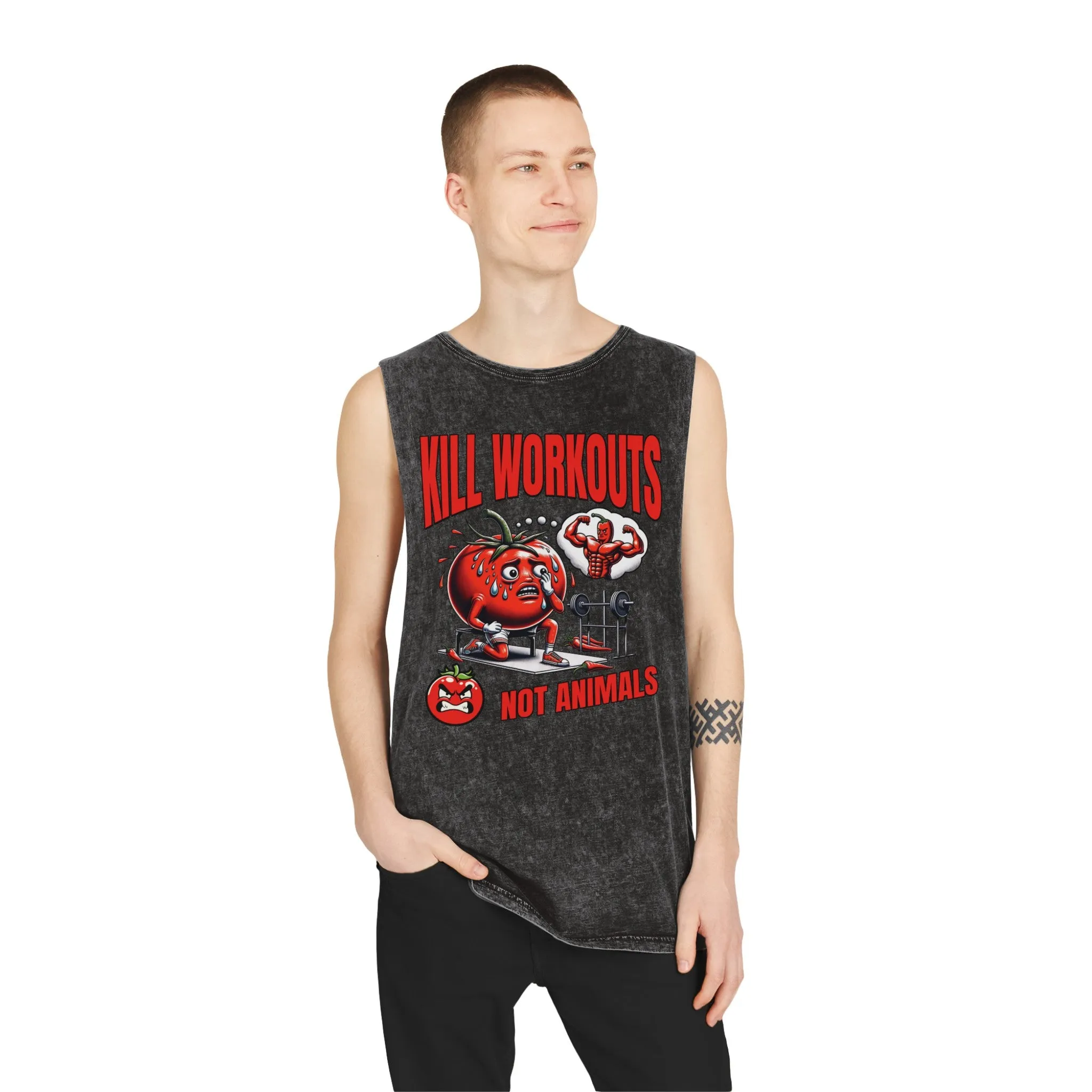 Kill Workouts - Unisex Stonewash Tank Top