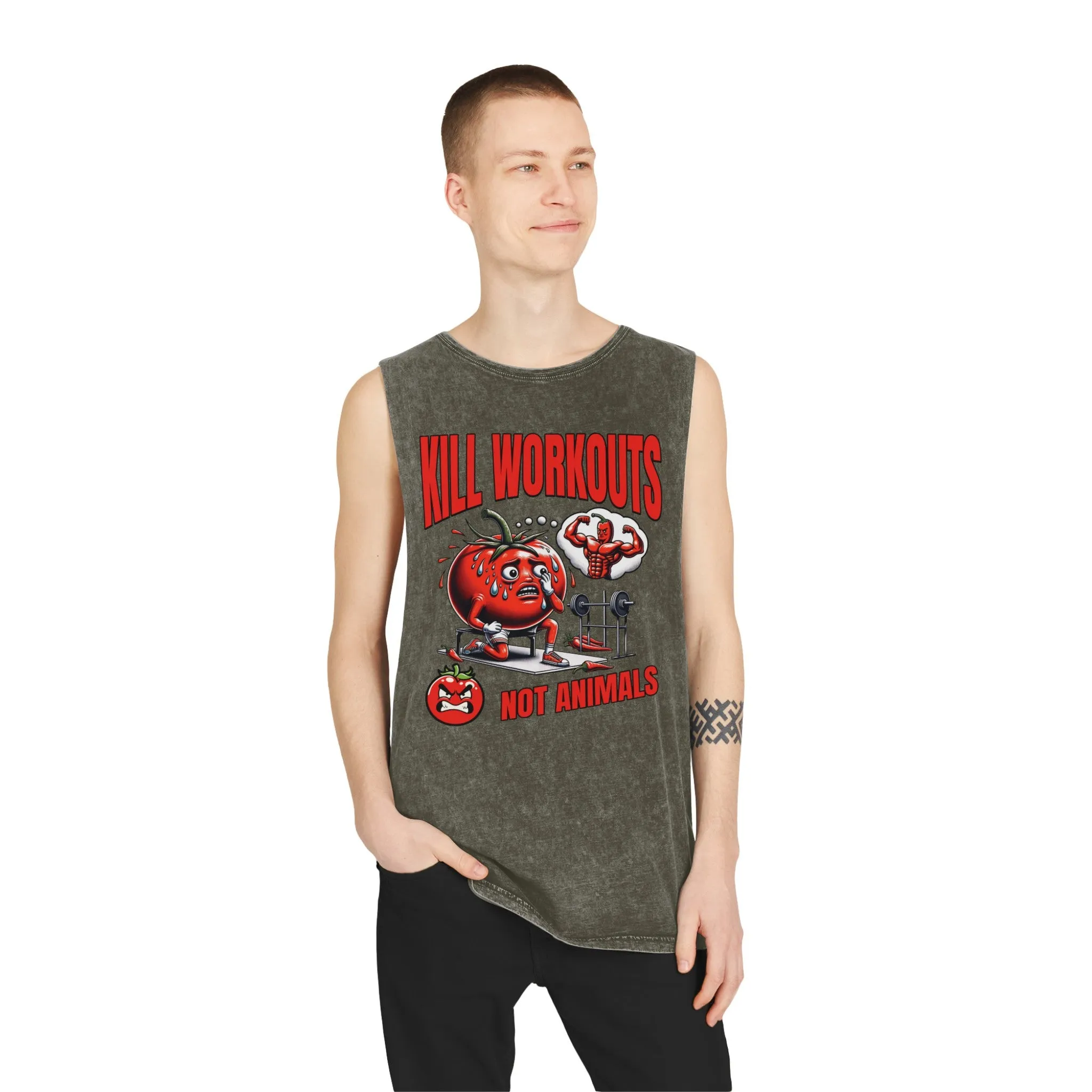 Kill Workouts - Unisex Stonewash Tank Top
