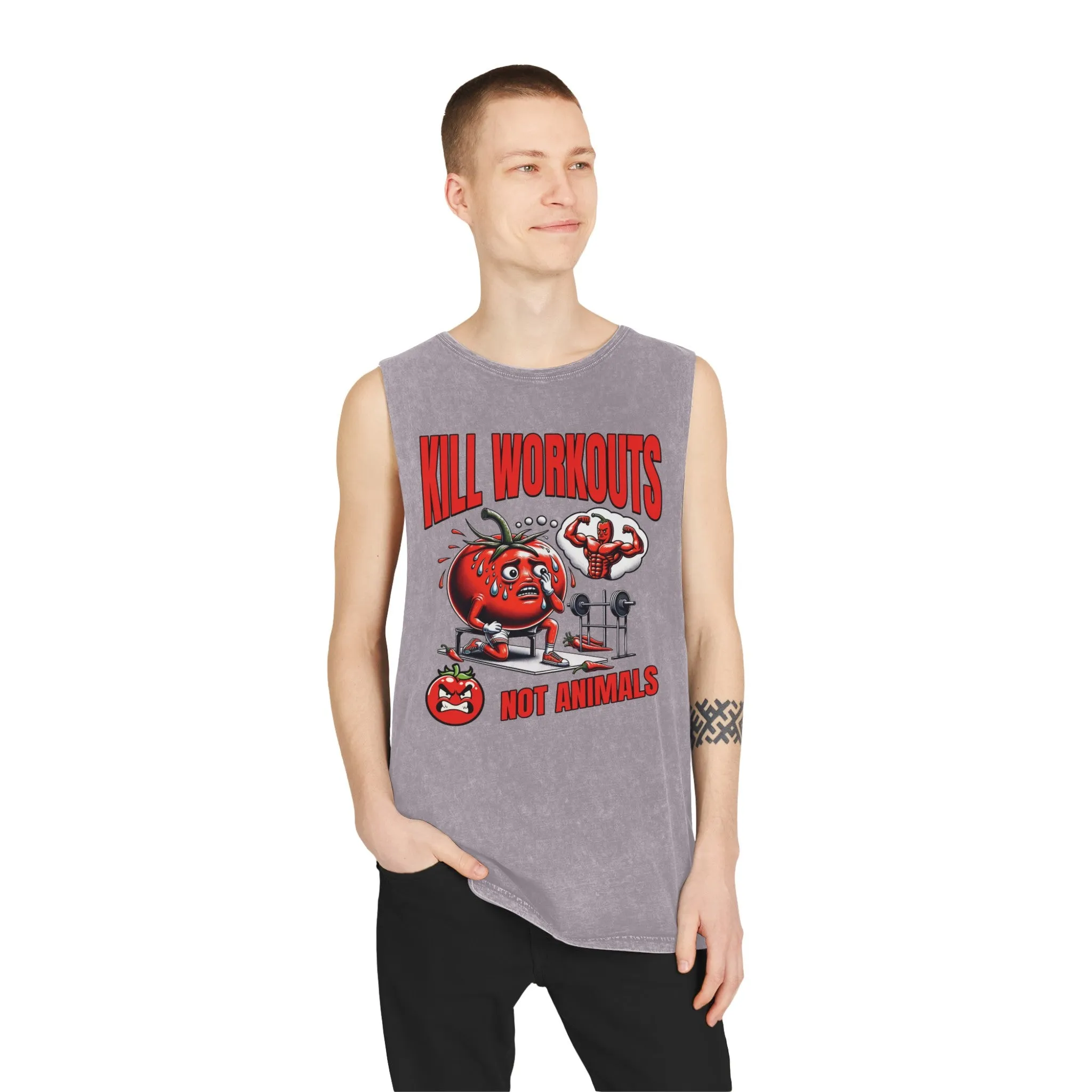 Kill Workouts - Unisex Stonewash Tank Top
