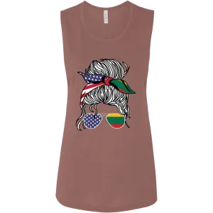 Laisve Freedom Woman - Women's Bella Canvas Flowy Muscle Tank