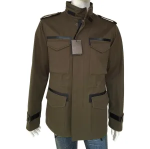 Leather Trim Field Jacket