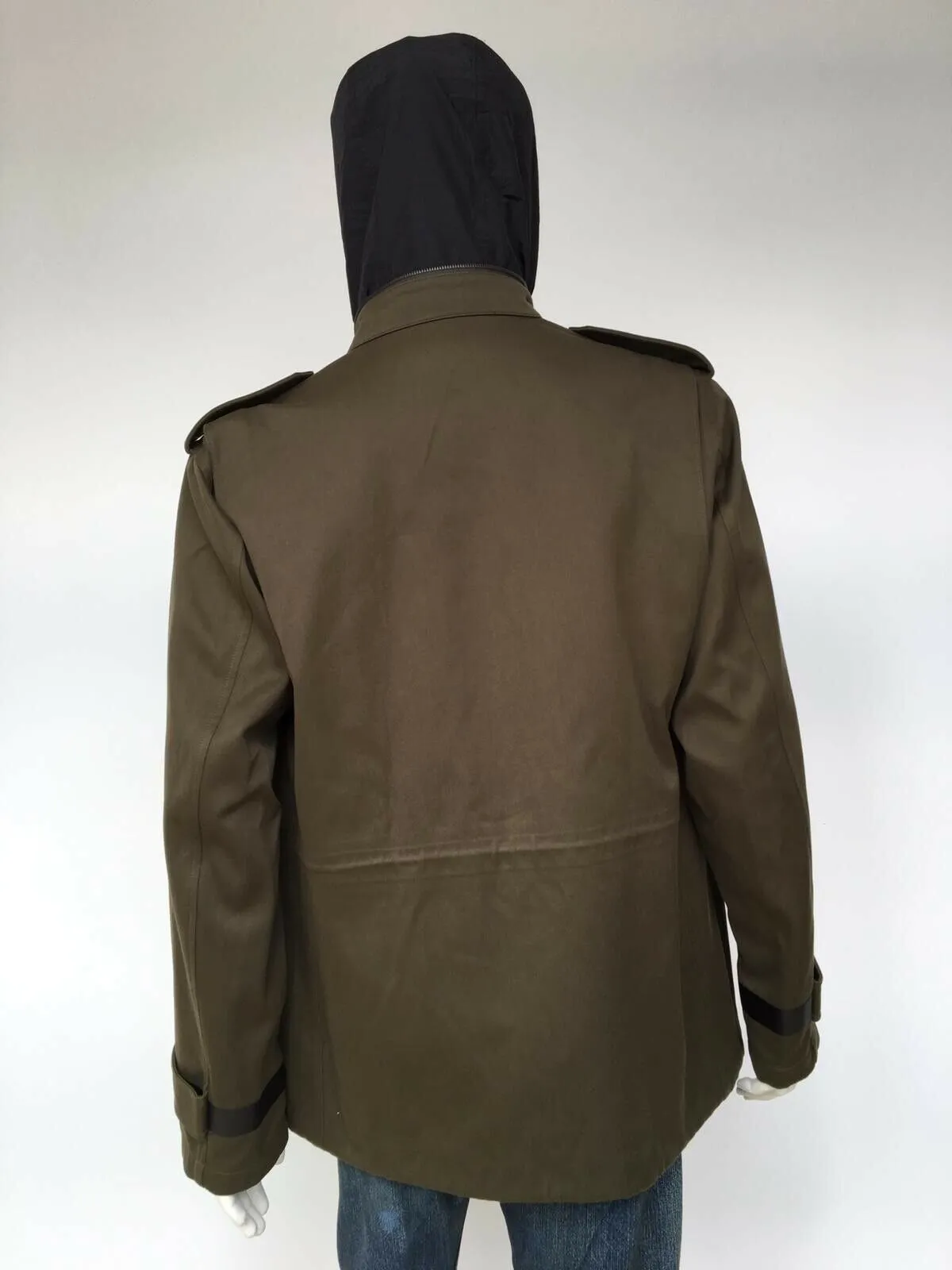 Leather Trim Field Jacket