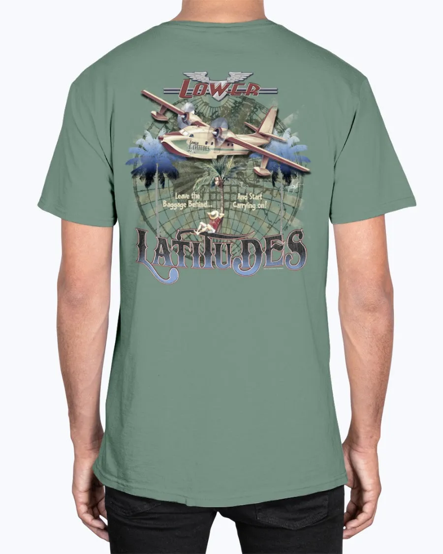 Leave the Baggage Behind & Start Carrying On 6.1 Oz Soft Washed Cotton T-shirt