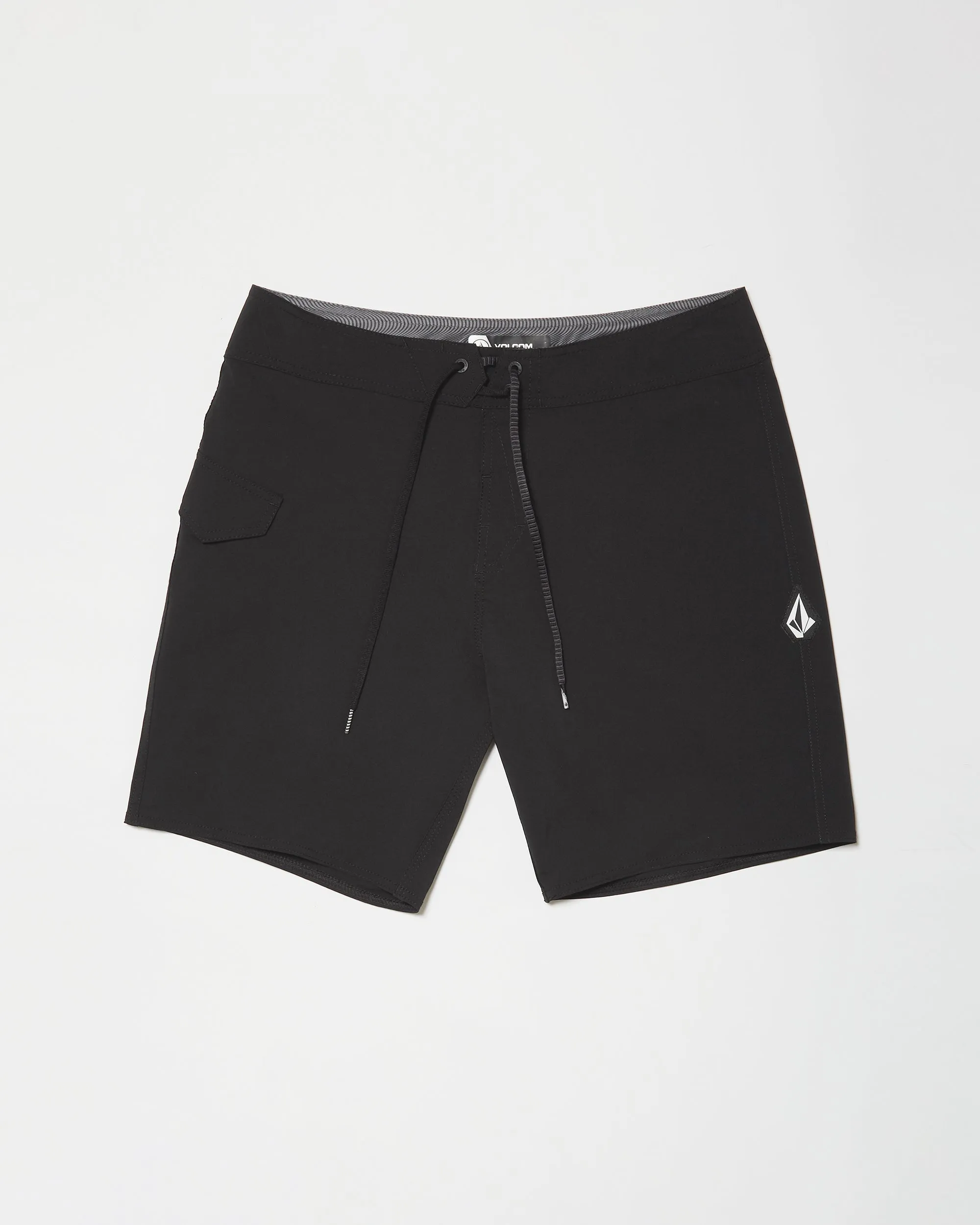 Lido Solid Mod 18" Boardshort - BLACK