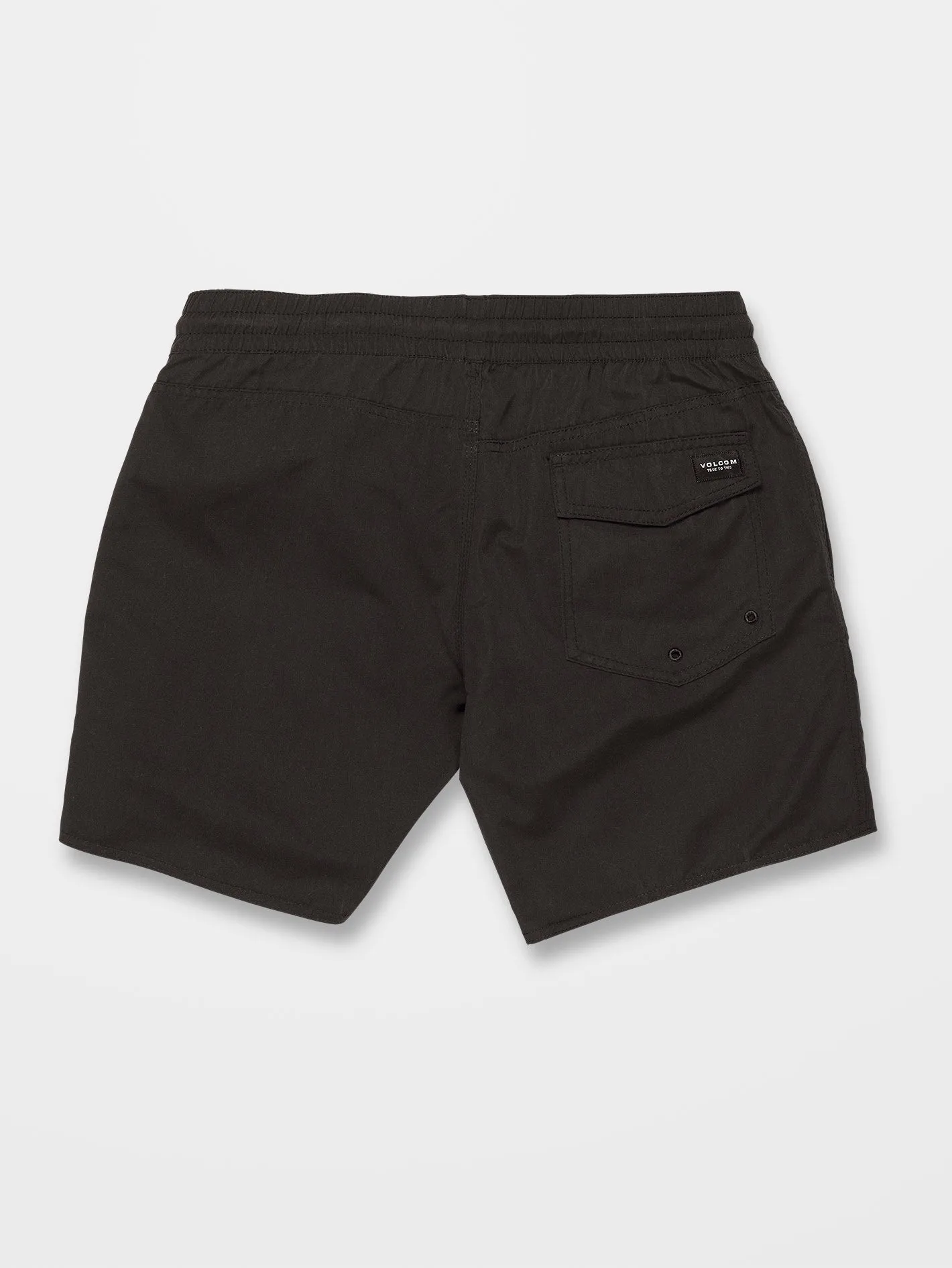 Lido Solid Trunk 16" Boardshort - BLACK