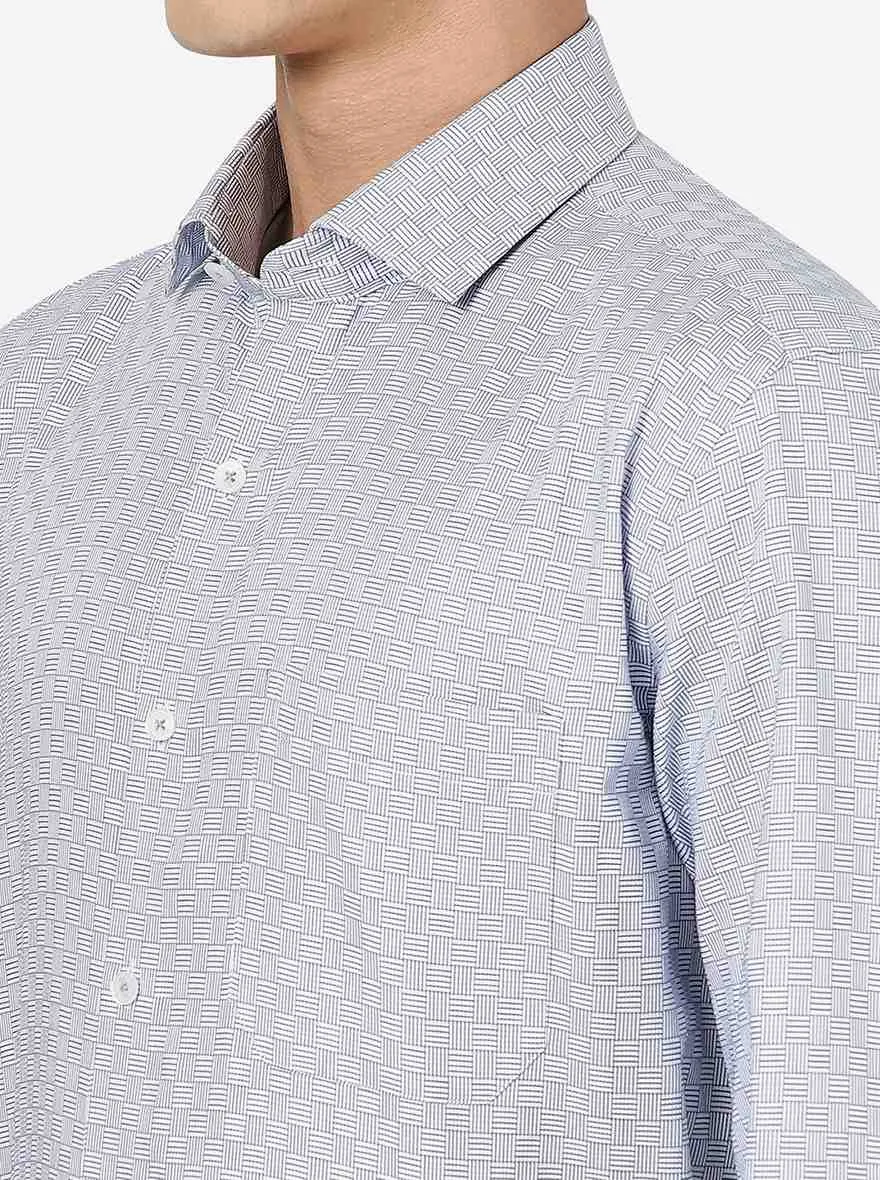 Light Blue Solid Regular fit Formal Shirt | JadeBlue