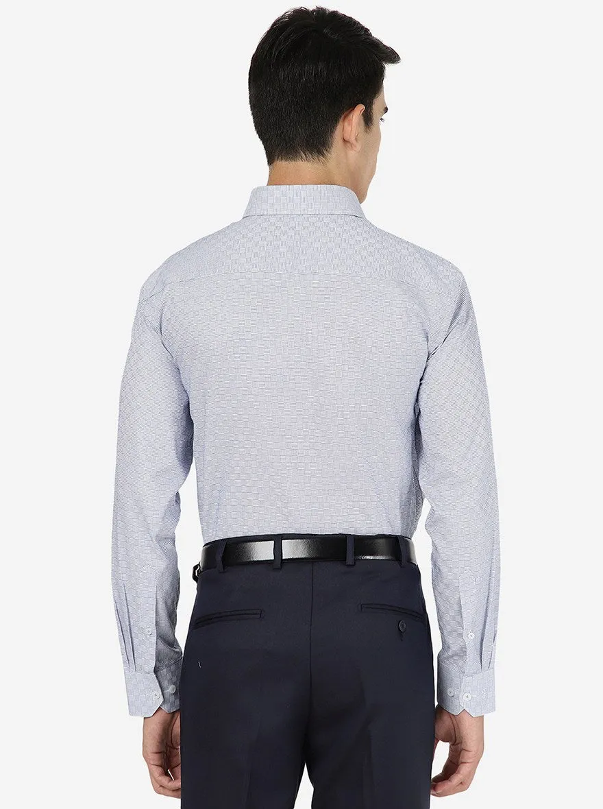 Light Blue Solid Regular fit Formal Shirt | JadeBlue