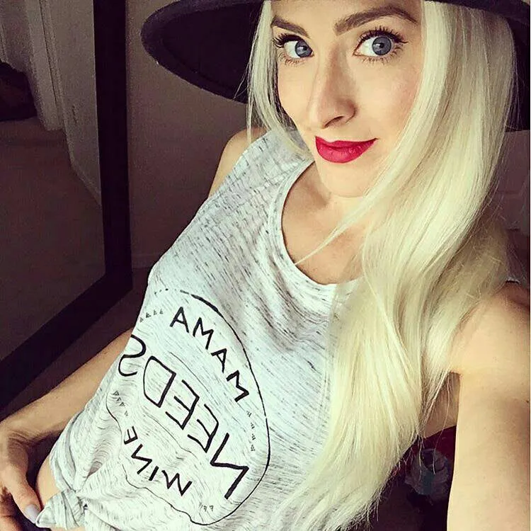 Mama Needs Wine - Muscle Tank