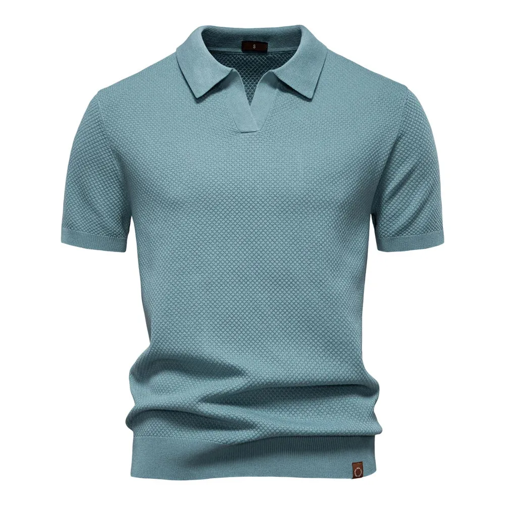 Men’s Breathable Summer Polo Shirt – Lightweight Stretchable Short-Sleeve Polo for Business Casual Style