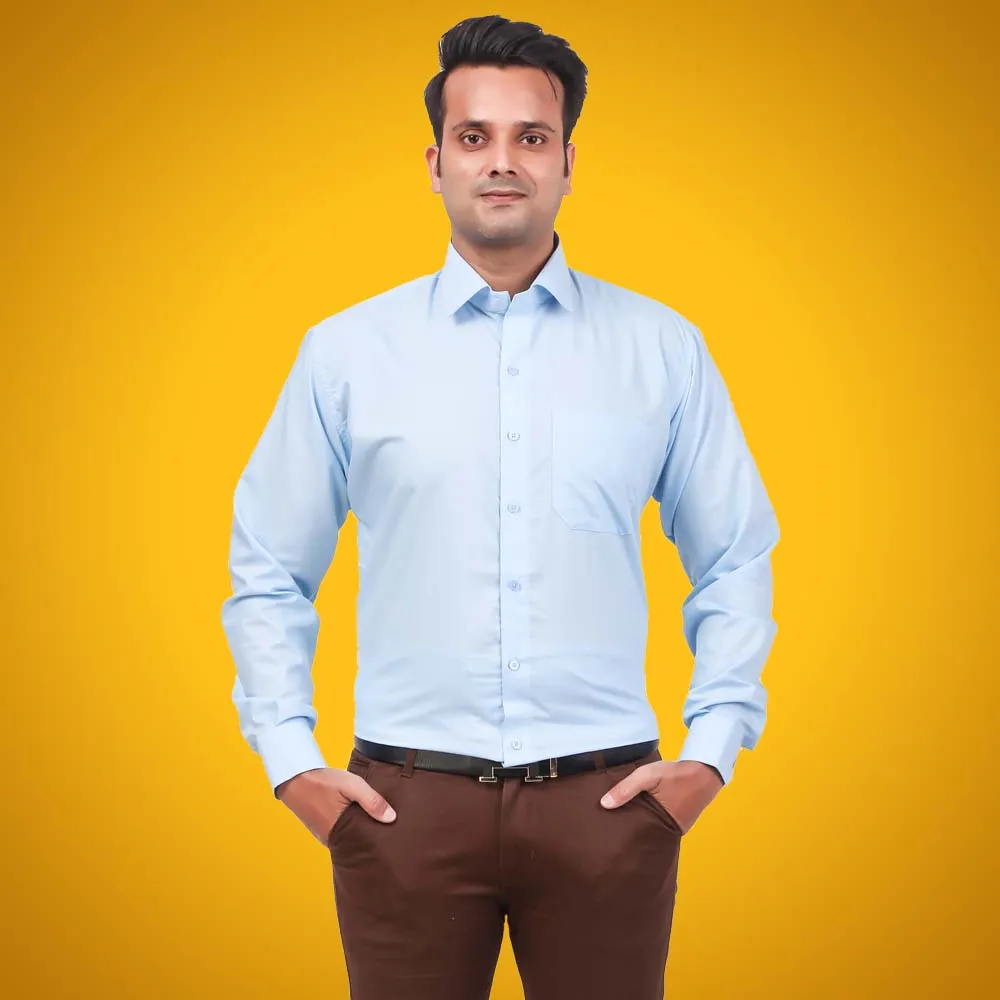 Men's Formal Shirt Blend Cotton Regular Fit Pack of 2