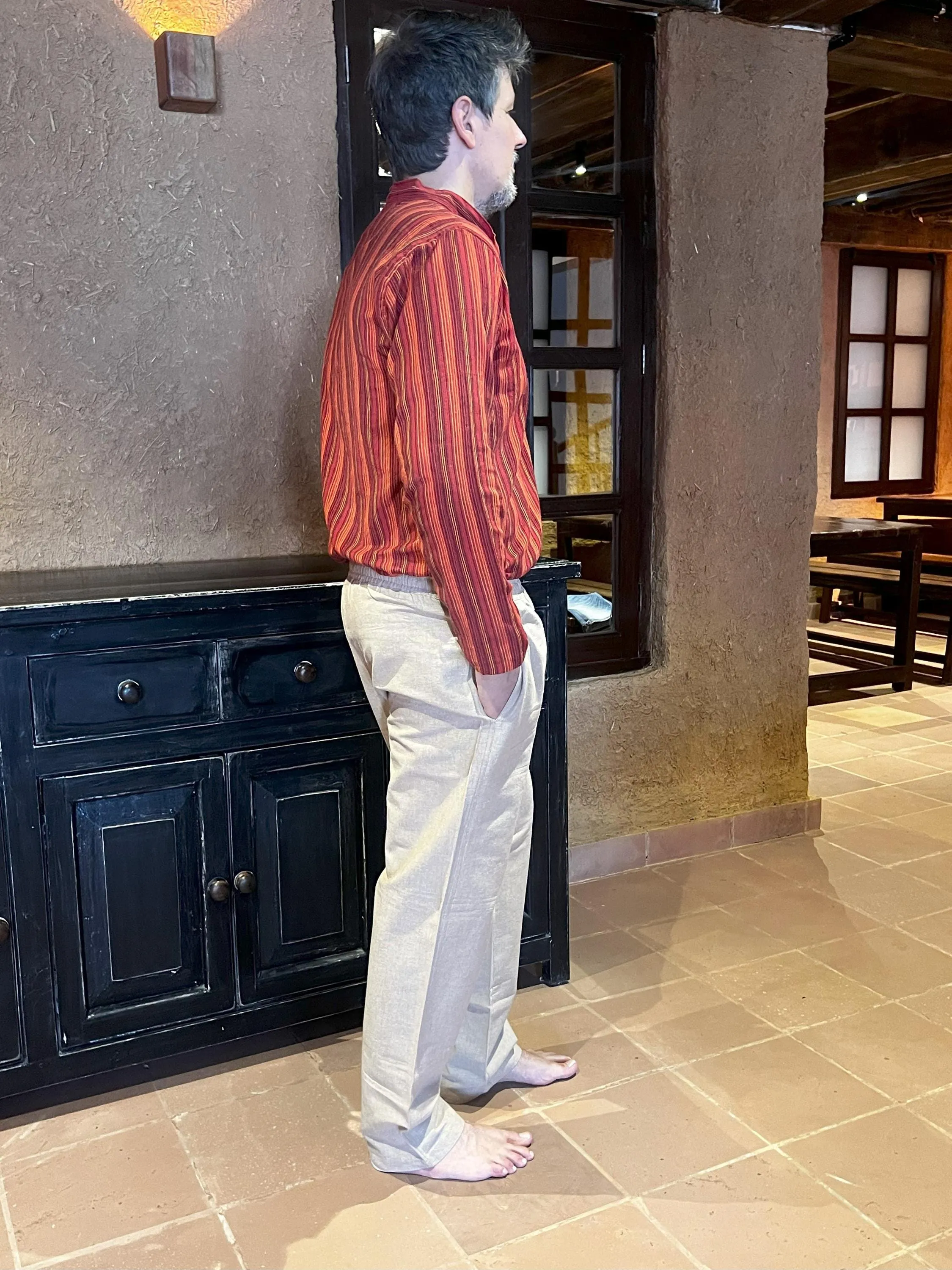 Men's Hemp Beach Pants, Two Pockets, 100% Hemp