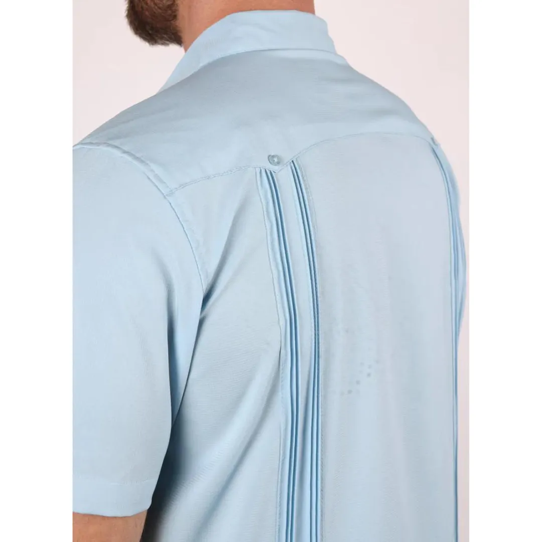 Men's Modern Light Blue GUAYABERA Shirt