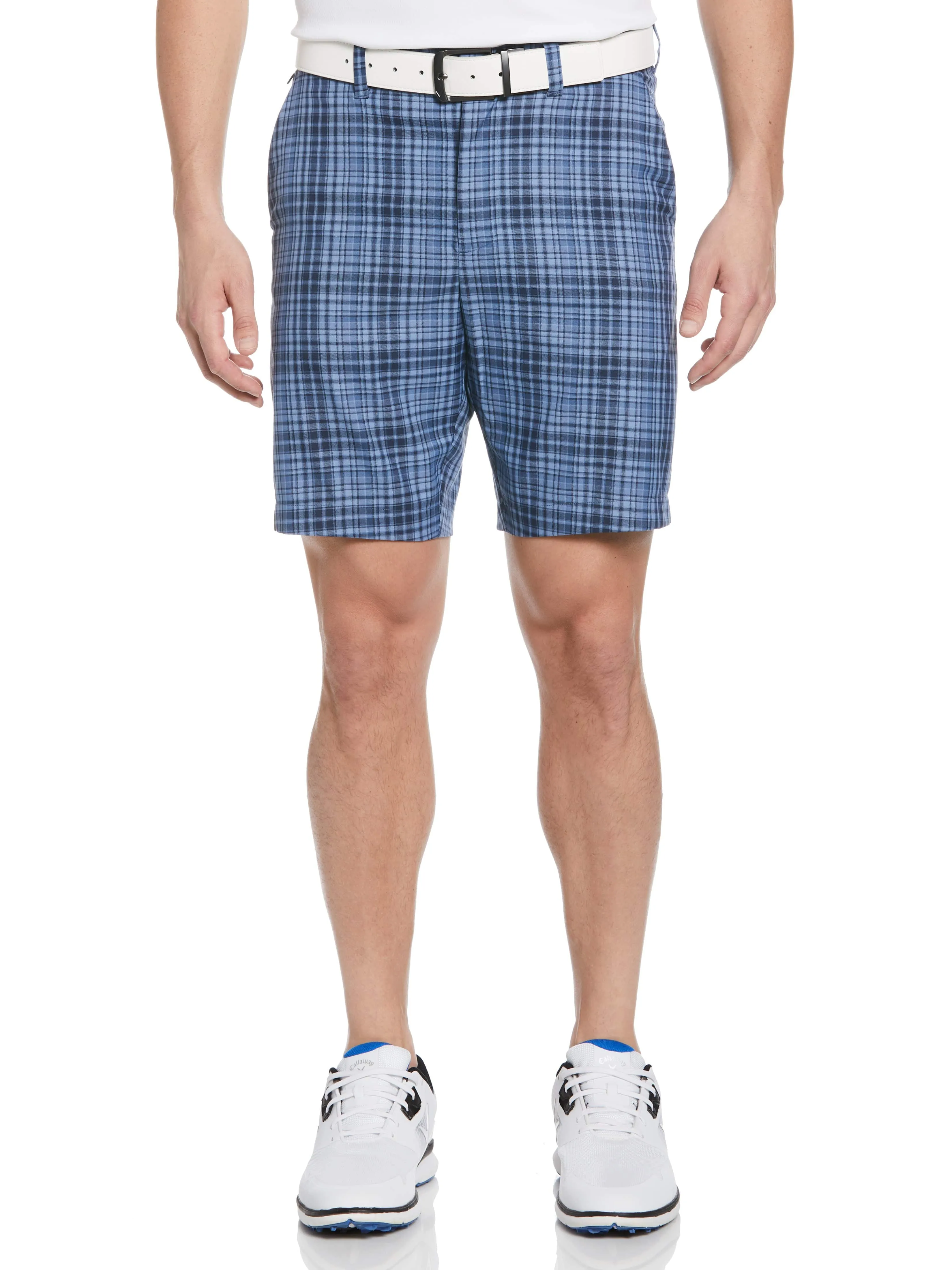 Mens Sun Worn Plaid Ergo Short