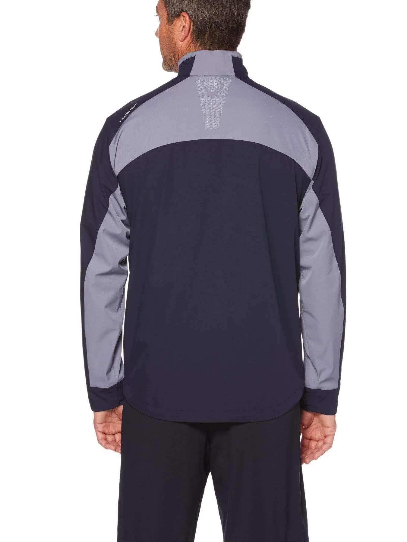 Mens Swing Tech™ 1/4 Zip Color Block Jacket