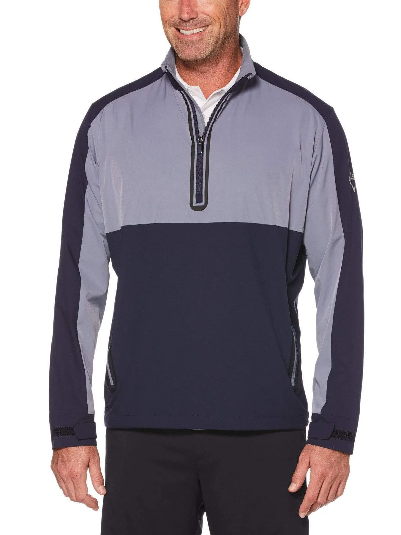 Mens Swing Tech™ 1/4 Zip Color Block Jacket