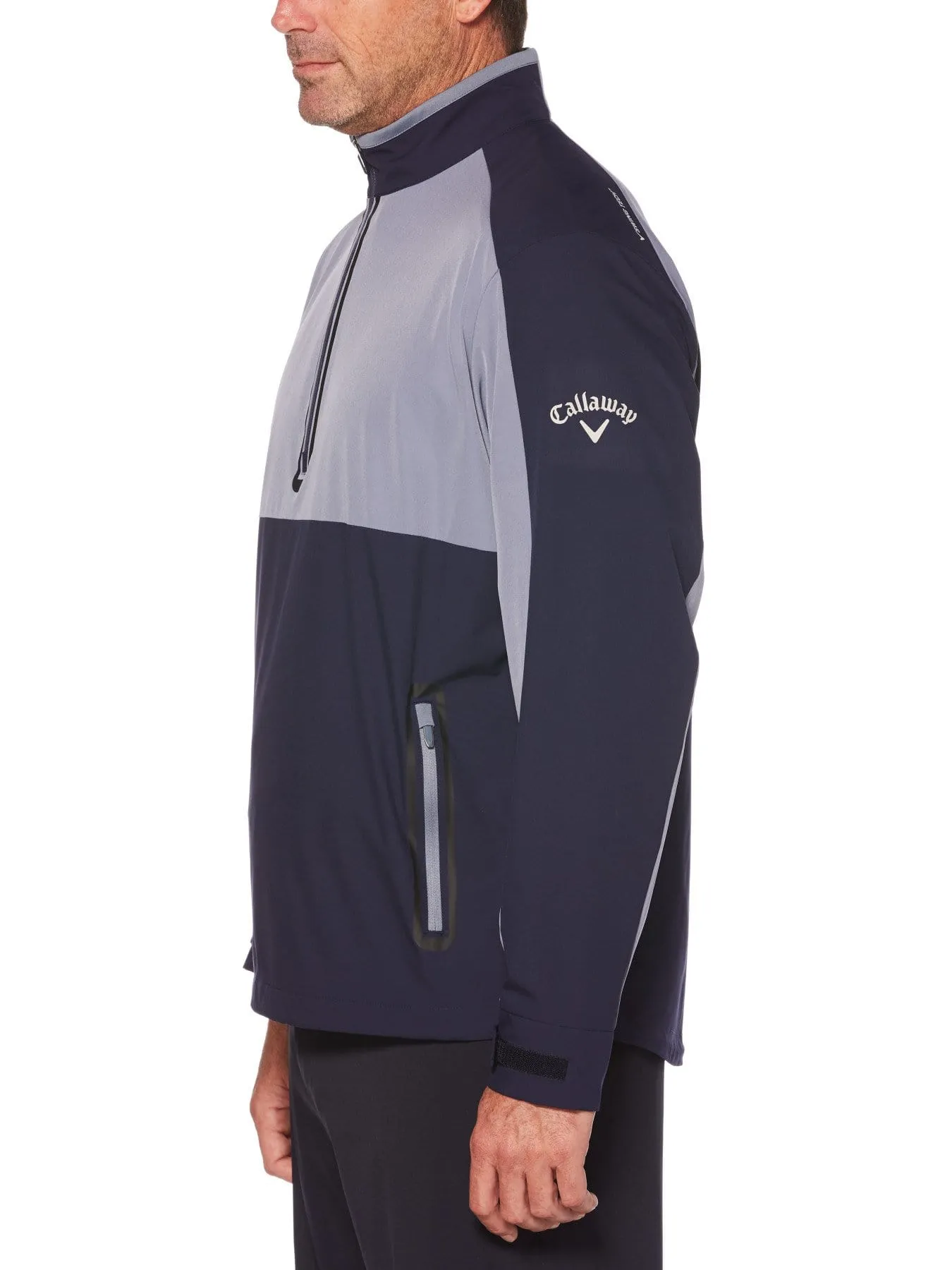 Mens Swing Tech™ 1/4 Zip Color Block Jacket