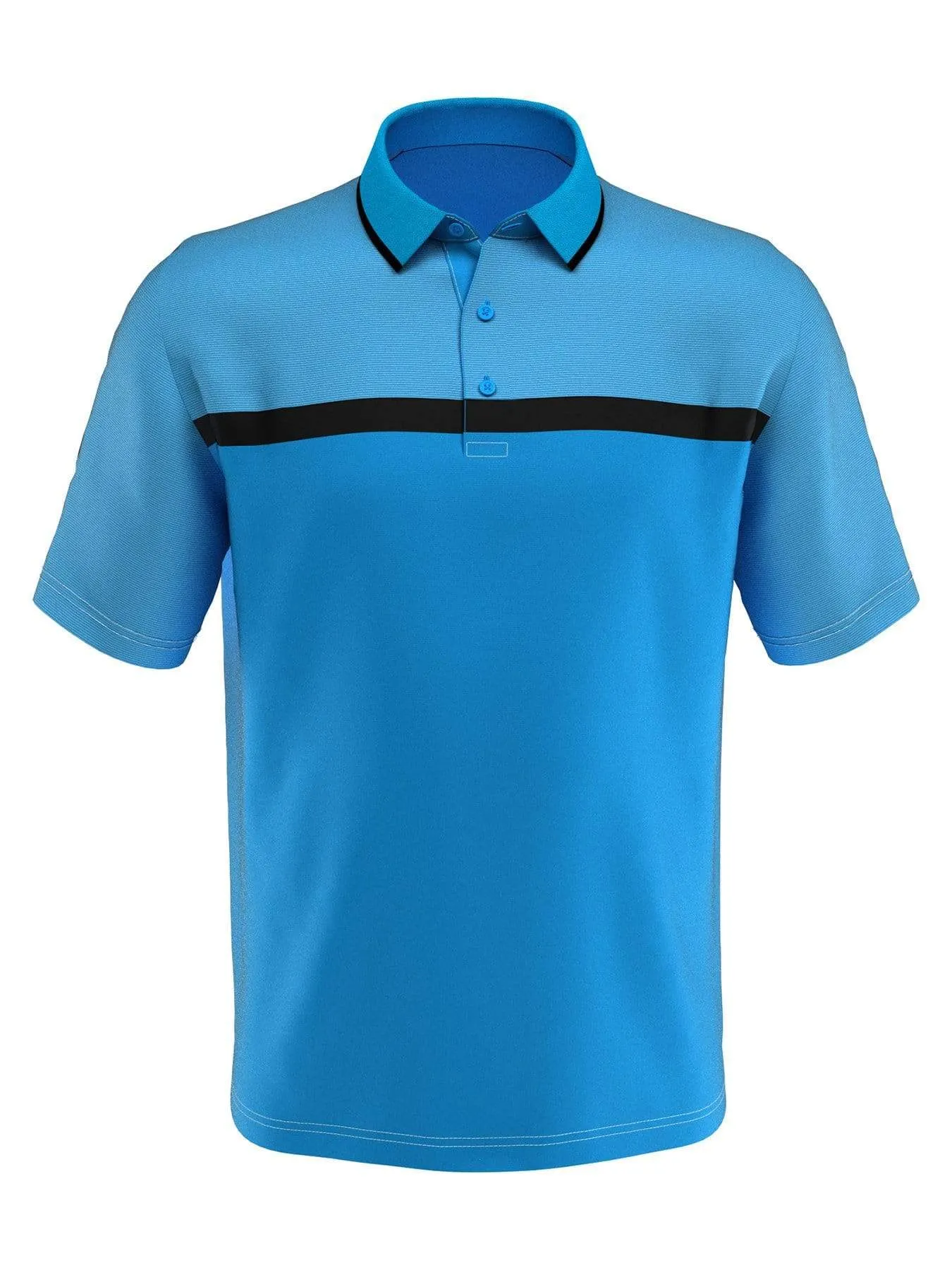Mens Swing Tech™ Fine Line Color Block Polo