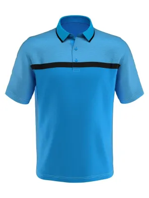 Mens Swing Tech™ Fine Line Color Block Polo