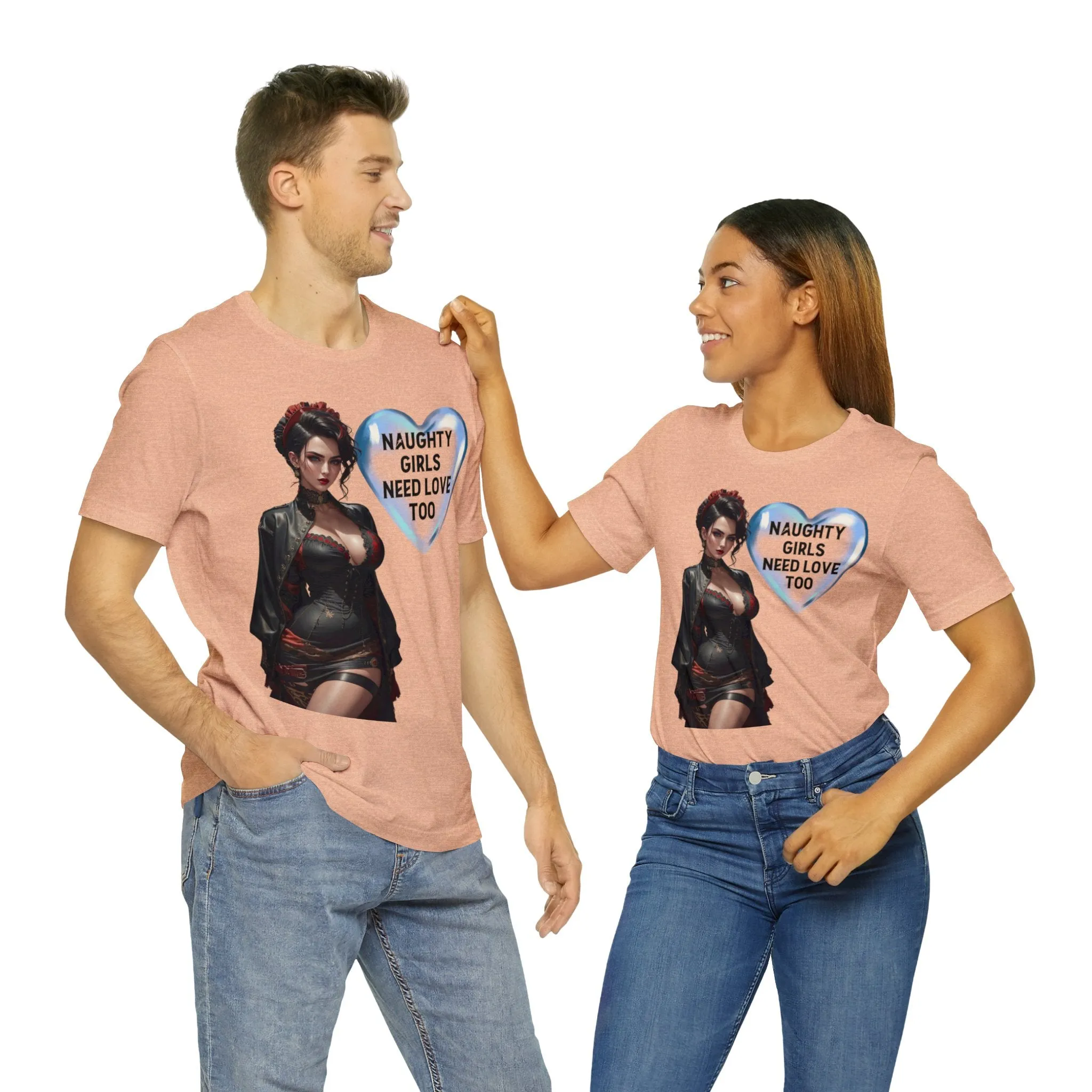 Naughty Girls Need Love Too | HD Graphic| Fantasy Girl | Steampunk | Unisex | Men's | Women's | Tee | T-Shirt