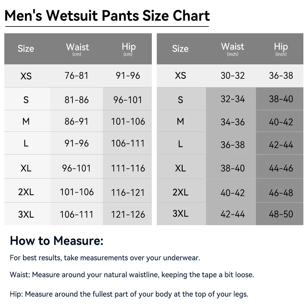 Neoprene Wetsuit Pants