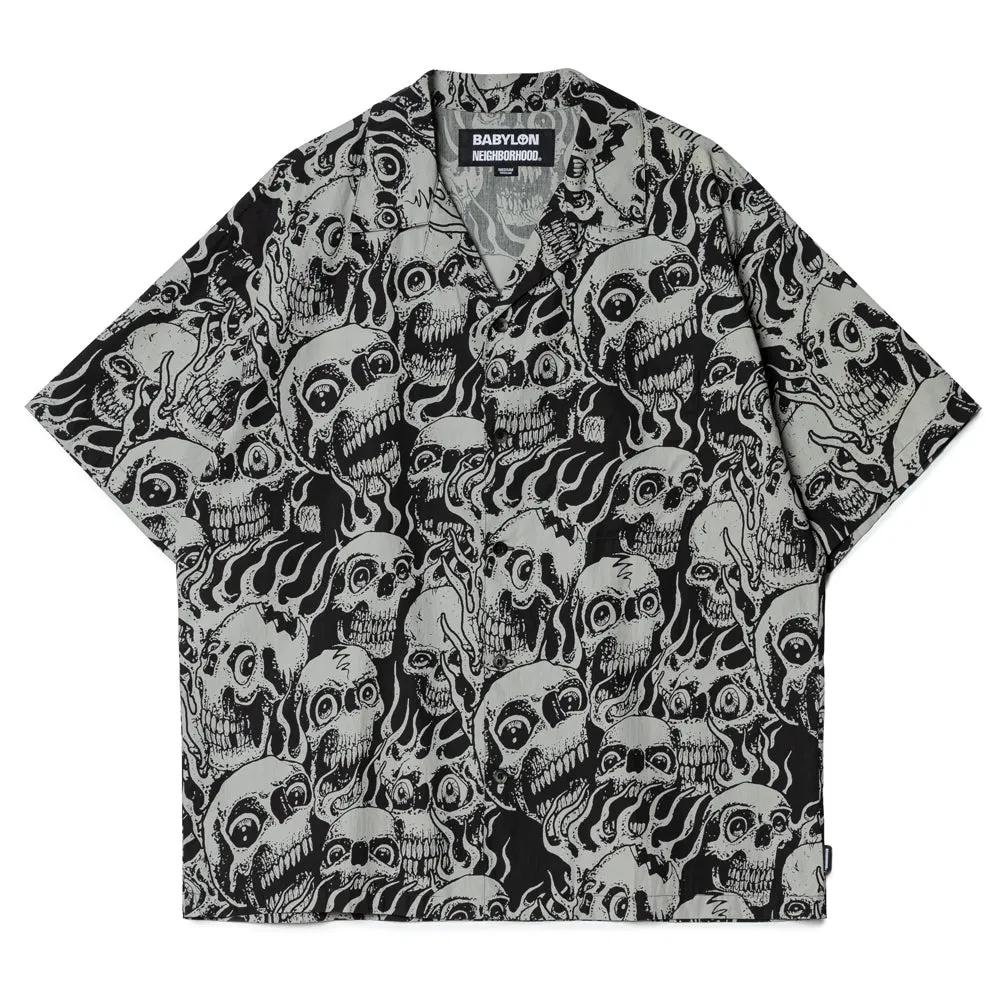NH x Babylon . Hawaiian S/S Shirt | Grey