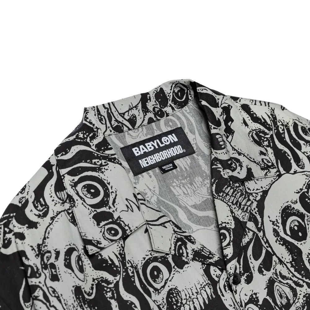 NH x Babylon . Hawaiian S/S Shirt | Grey