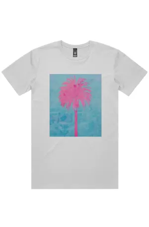 Pink Palm Tree Short Sleeve Staple T-Shirt