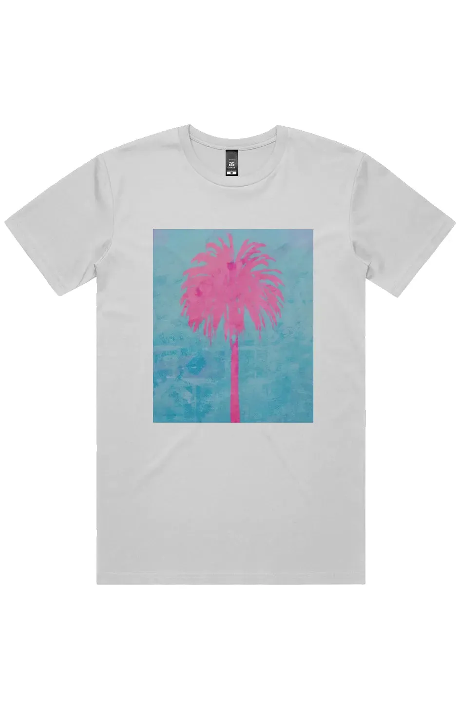 Pink Palm Tree Short Sleeve Staple T-Shirt