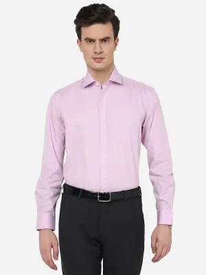Pink Solid Regular Fit Formal Shirt | JadeBlue