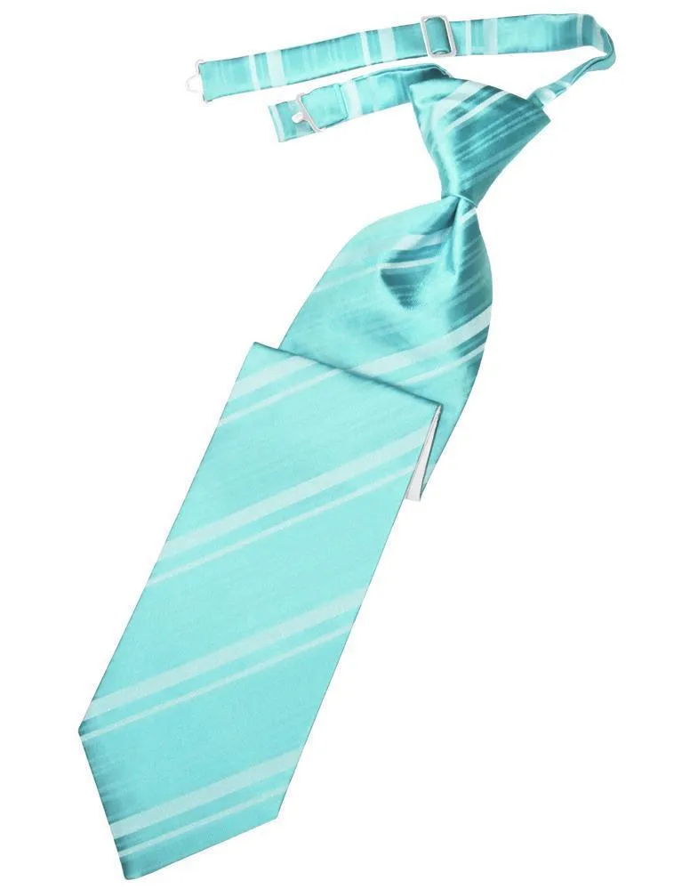 Pool Striped Satin Kids Necktie