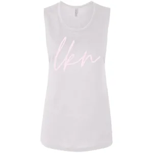 "LKN- PINK" Flowy Muscle Tank