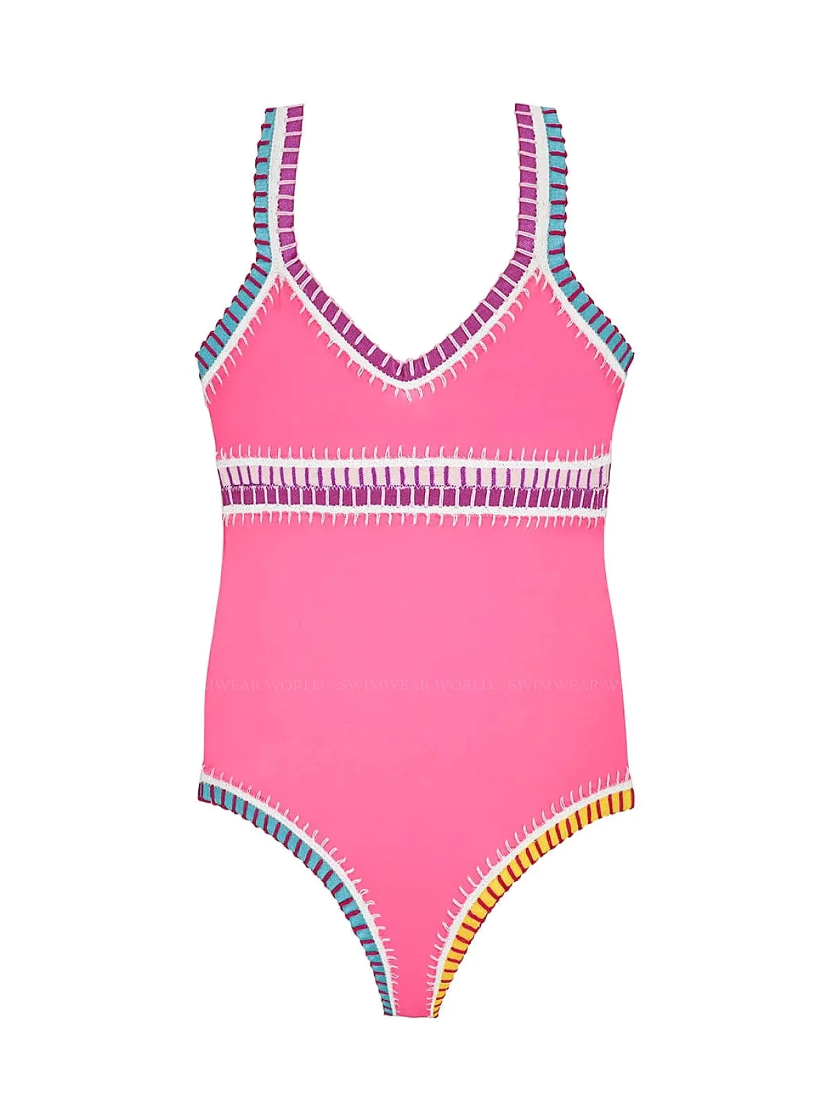 Rainbow Embroidered One Piece