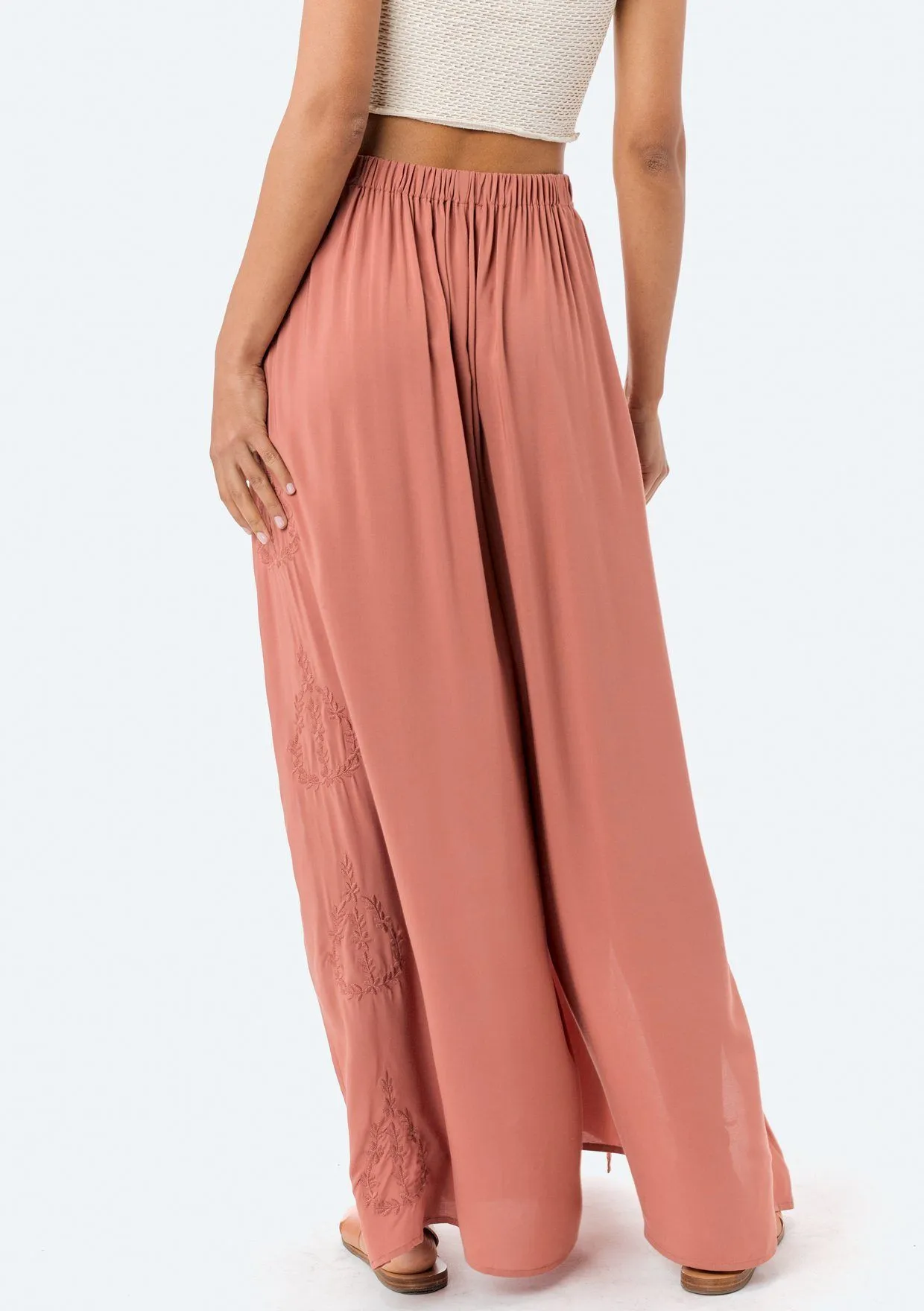 Rani Embroidered Wrap Pant