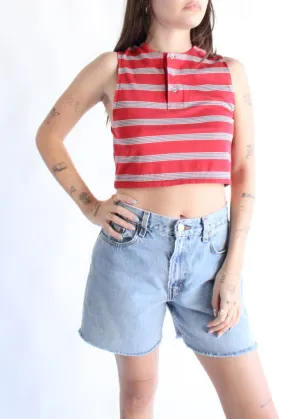 RCYCLD Crop Polo Tank T0439