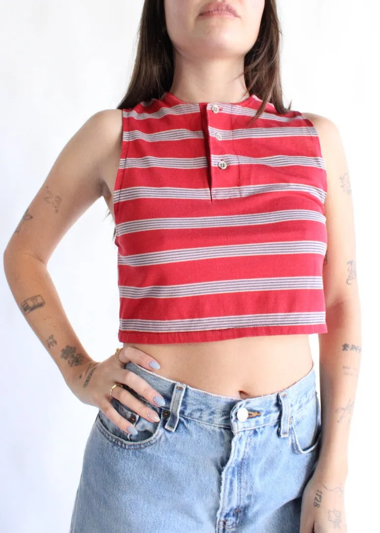 RCYCLD Crop Polo Tank T0439