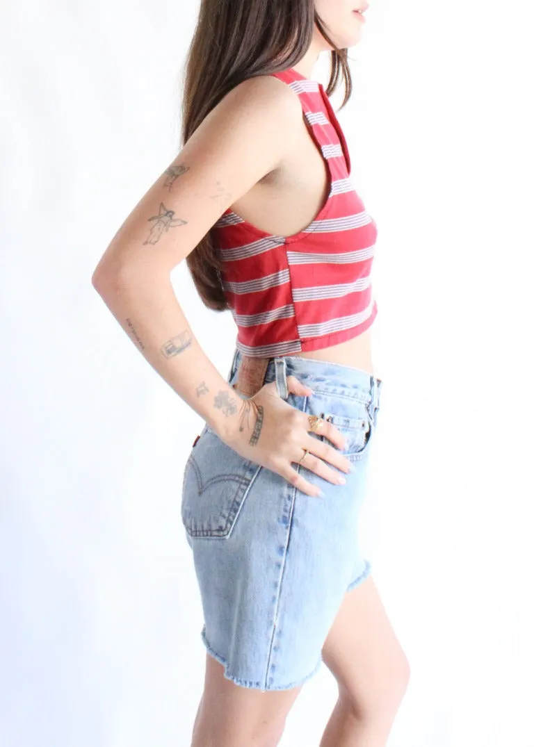 RCYCLD Crop Polo Tank T0439