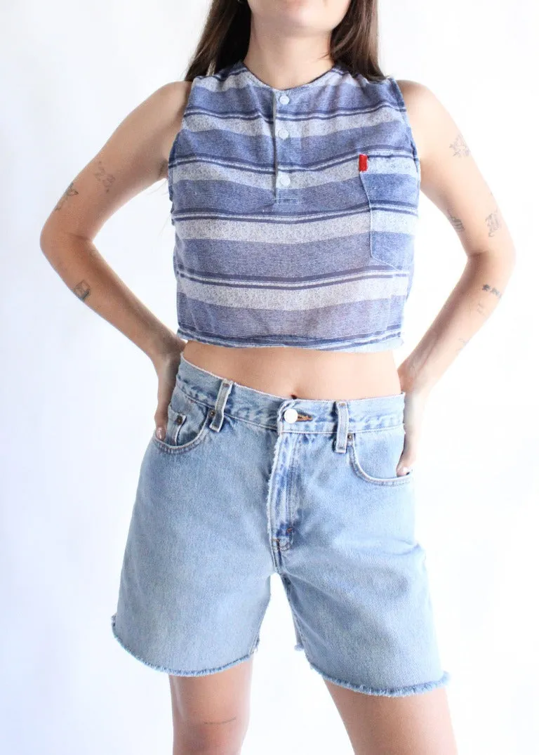 RCYCLD Crop Polo Tank T1211