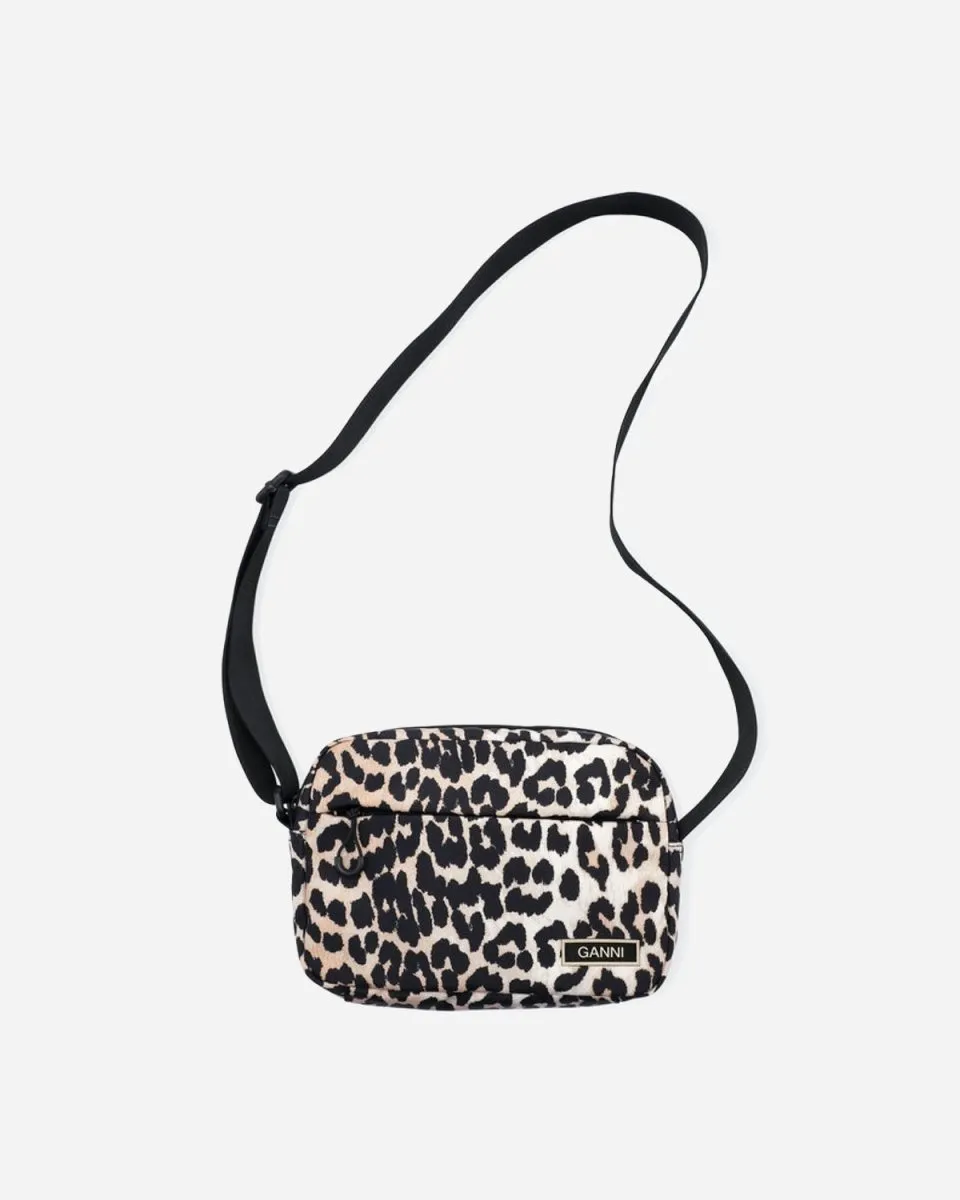 Recycled Tech Festival Bag - Leopard